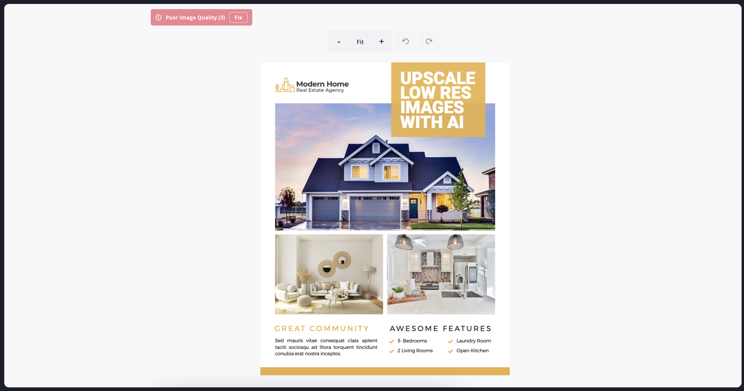 AI Image Upscaling Editor